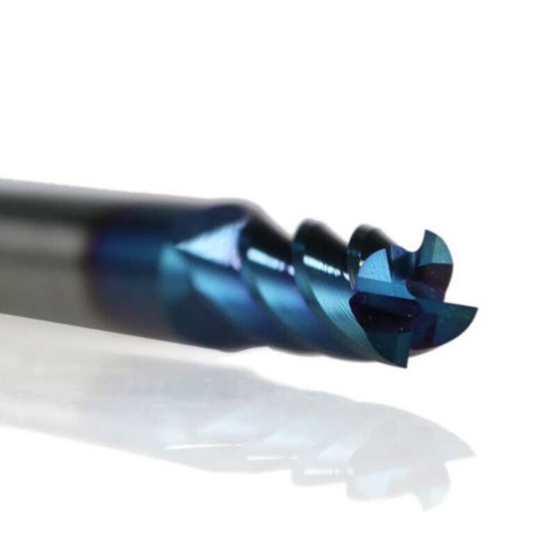 2Pcs 6MM HRC65 4 Flutes Tungsten Carbide End Mill CNC Milling Cutter Drill Bit