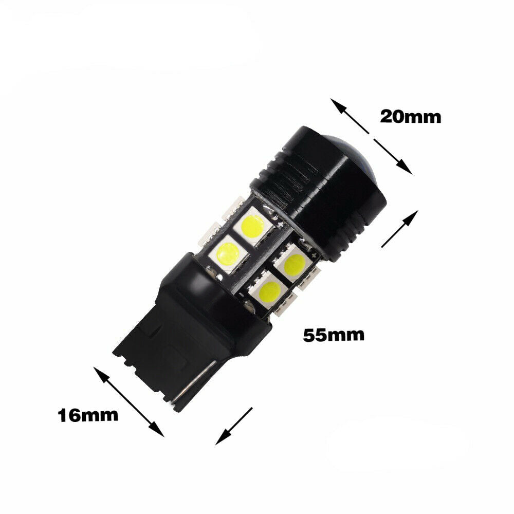2x T20 7440 LED Bulbs 5050 Super Bright Back up Reverse Light Xenon White