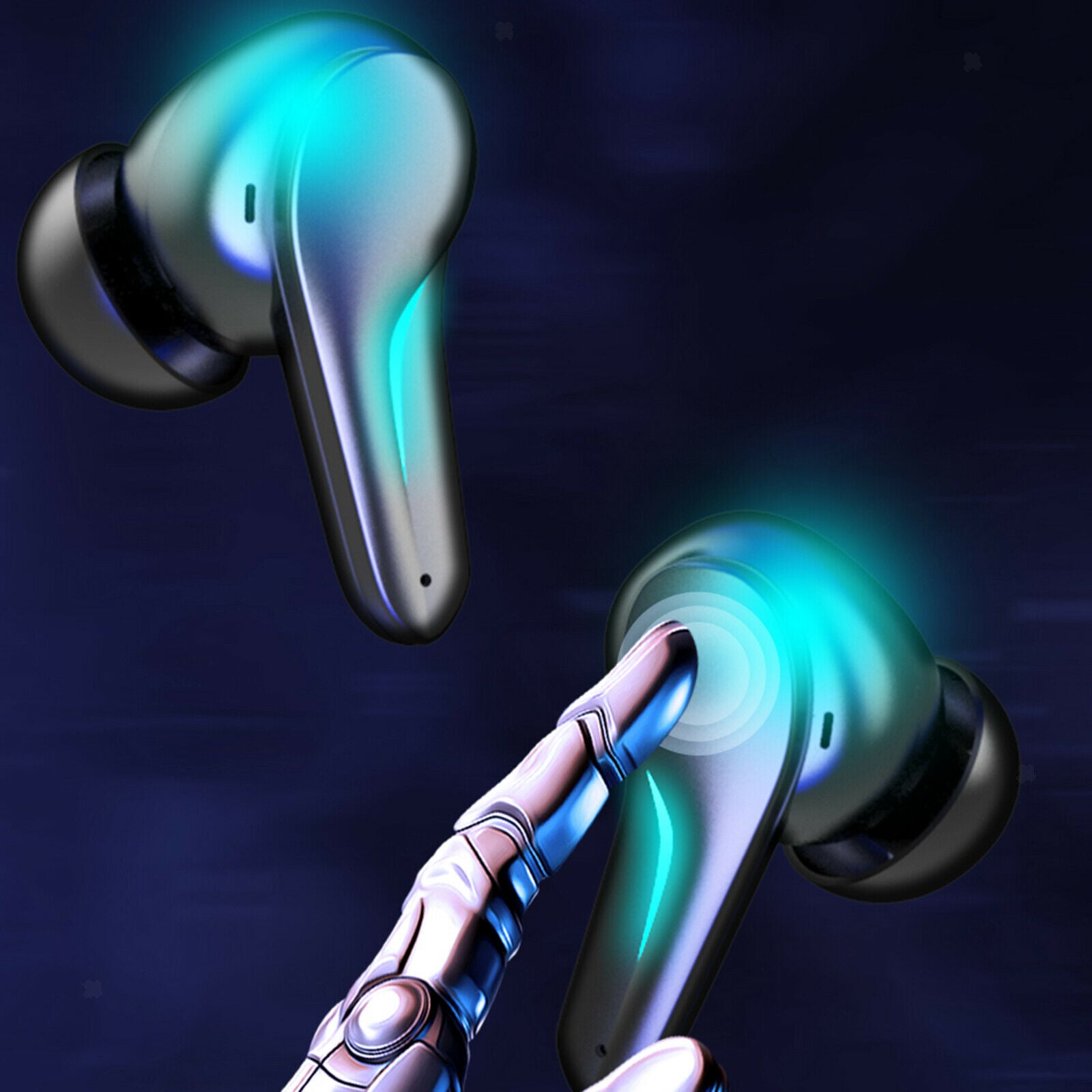 Wireless Gaming TWS Earbuds Built in Mic Noise Reduction for Sport Running