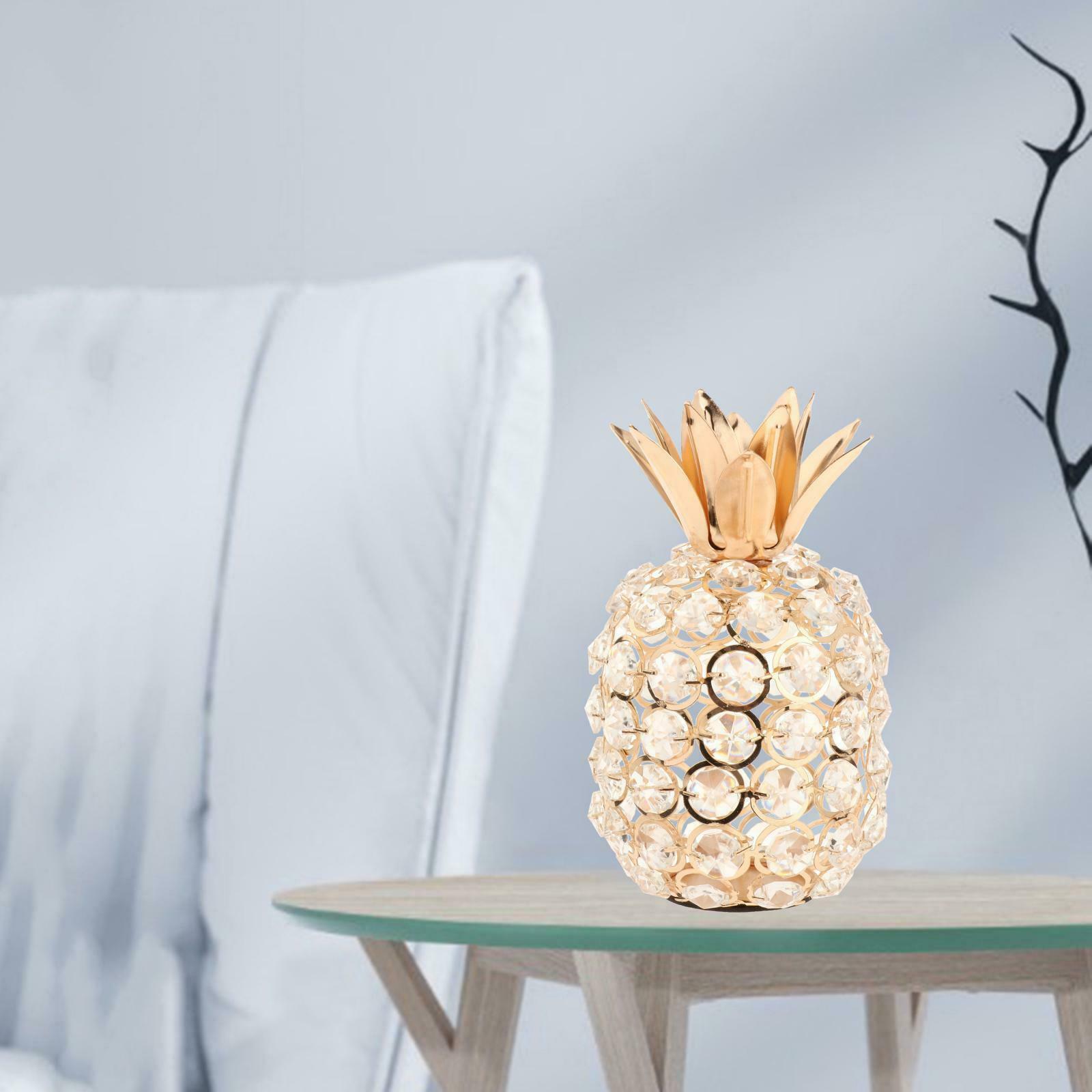 Crystal Studded   Fruit Ornament Art Desktop Home Decor Crafts