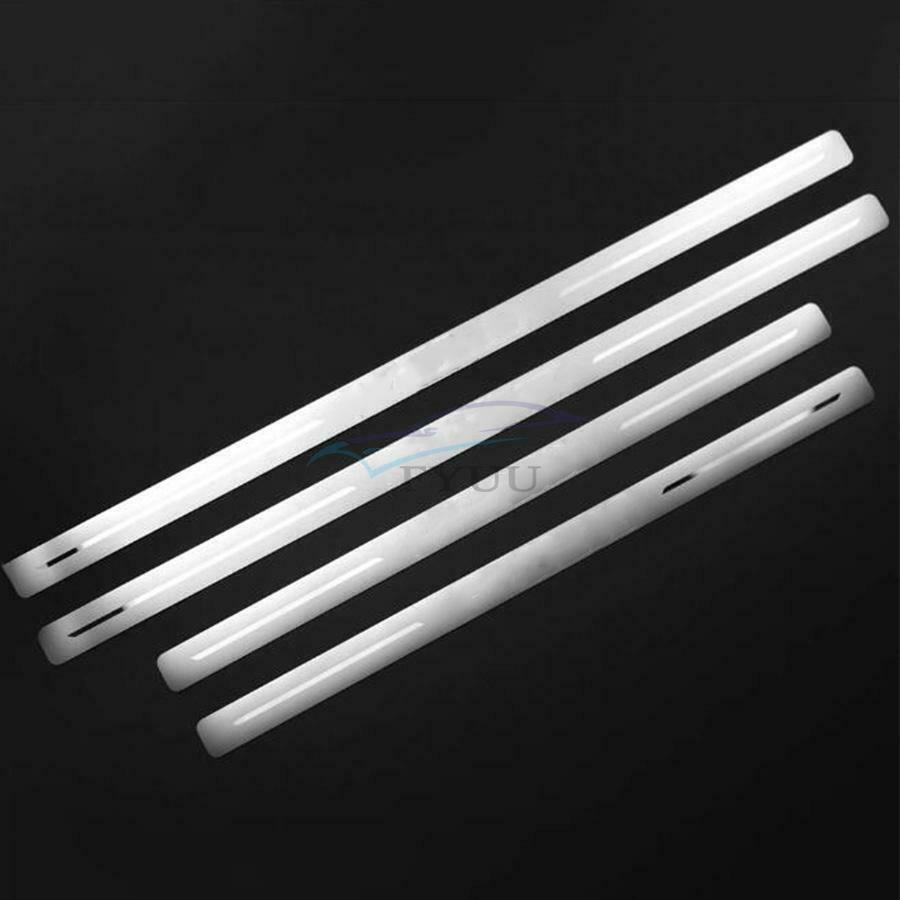 4× Front Rear Door Car Stainless Steel Door Sill Scuff Plate For 18-21 Ford F150
