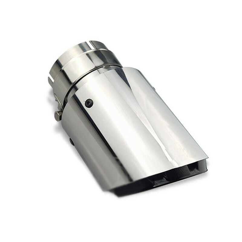 66mm-89mm Stainless Steel Car Auto SUV Exhaust Pipe Muffler End Tips Trim Chrome