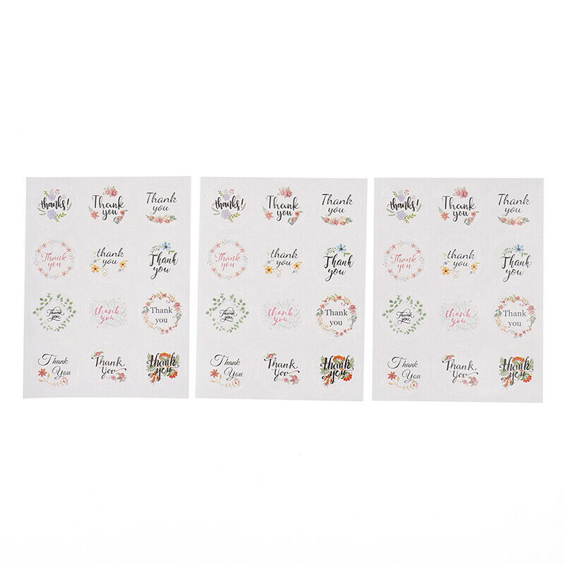 120pcs MultifunctionalFlower Paper LabelSticker for Business,Gift Wrapping C Qx
