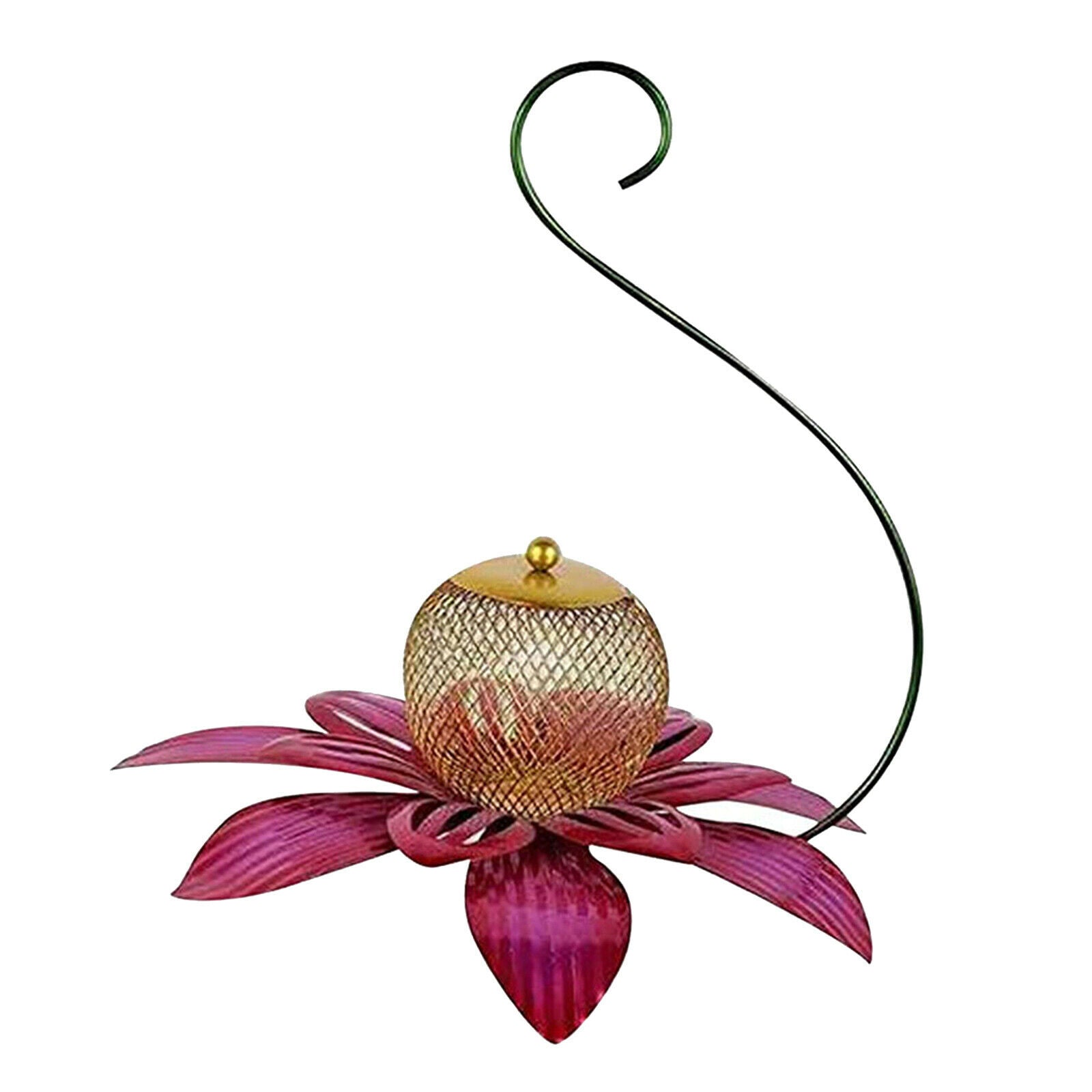 Metal Flower Bird Feeder Hummingbird Feeder for Outdoor Patio Garden