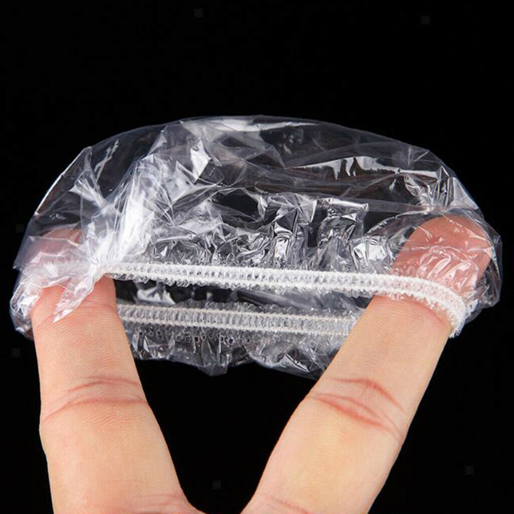 100 Pack Waterproof Salon Ear Cover Disposable Elastic Ear Caps for Bath