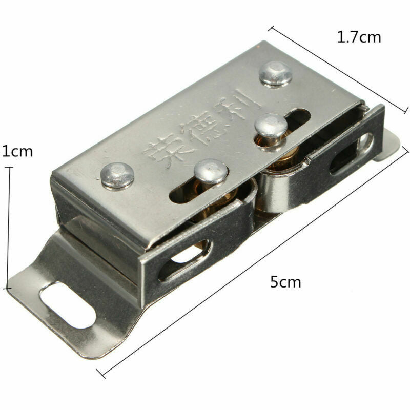5pcs Home Door Cabinet Cupboard Furniture Magnetic Catch Stopper Roller Latch