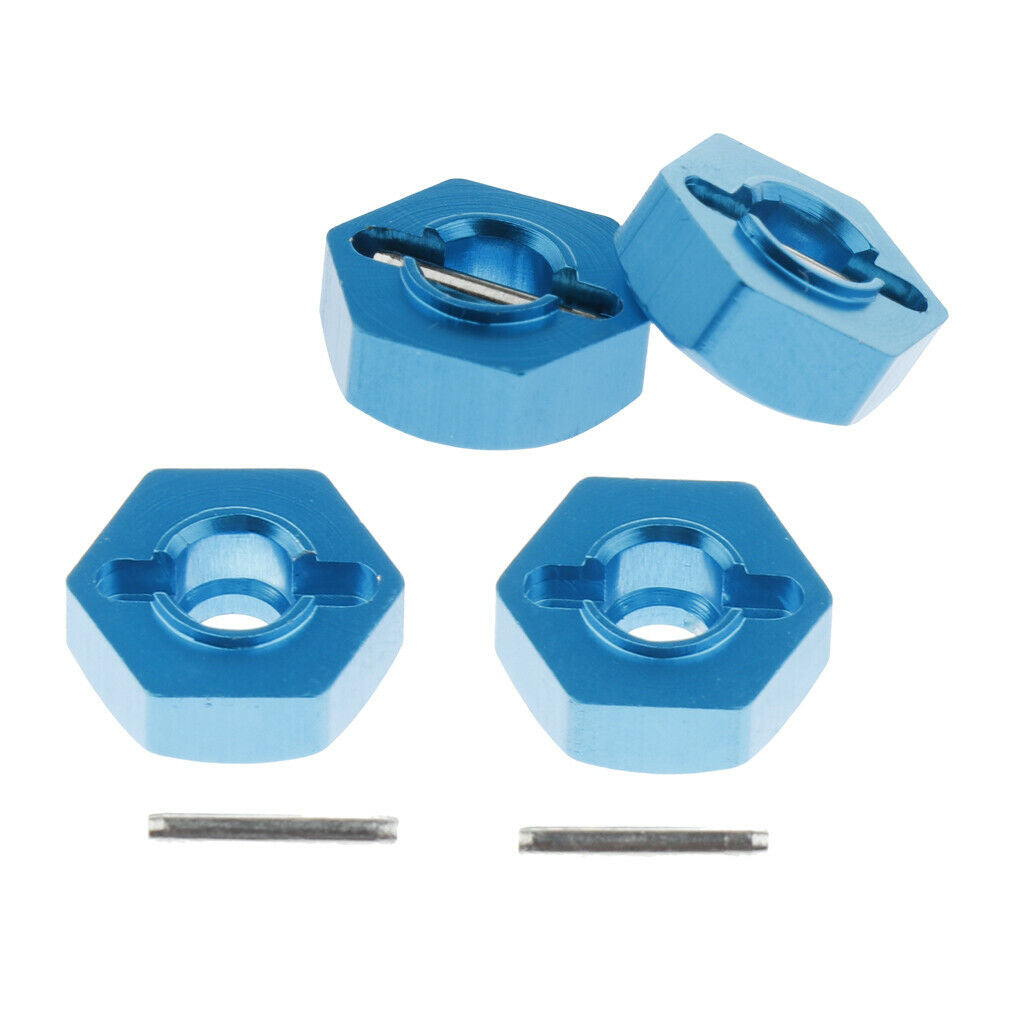 4 pcs. Stainless Steel Nut Nut Wheel Drive Hub Screw M12 12mm for 1/18 RC Car