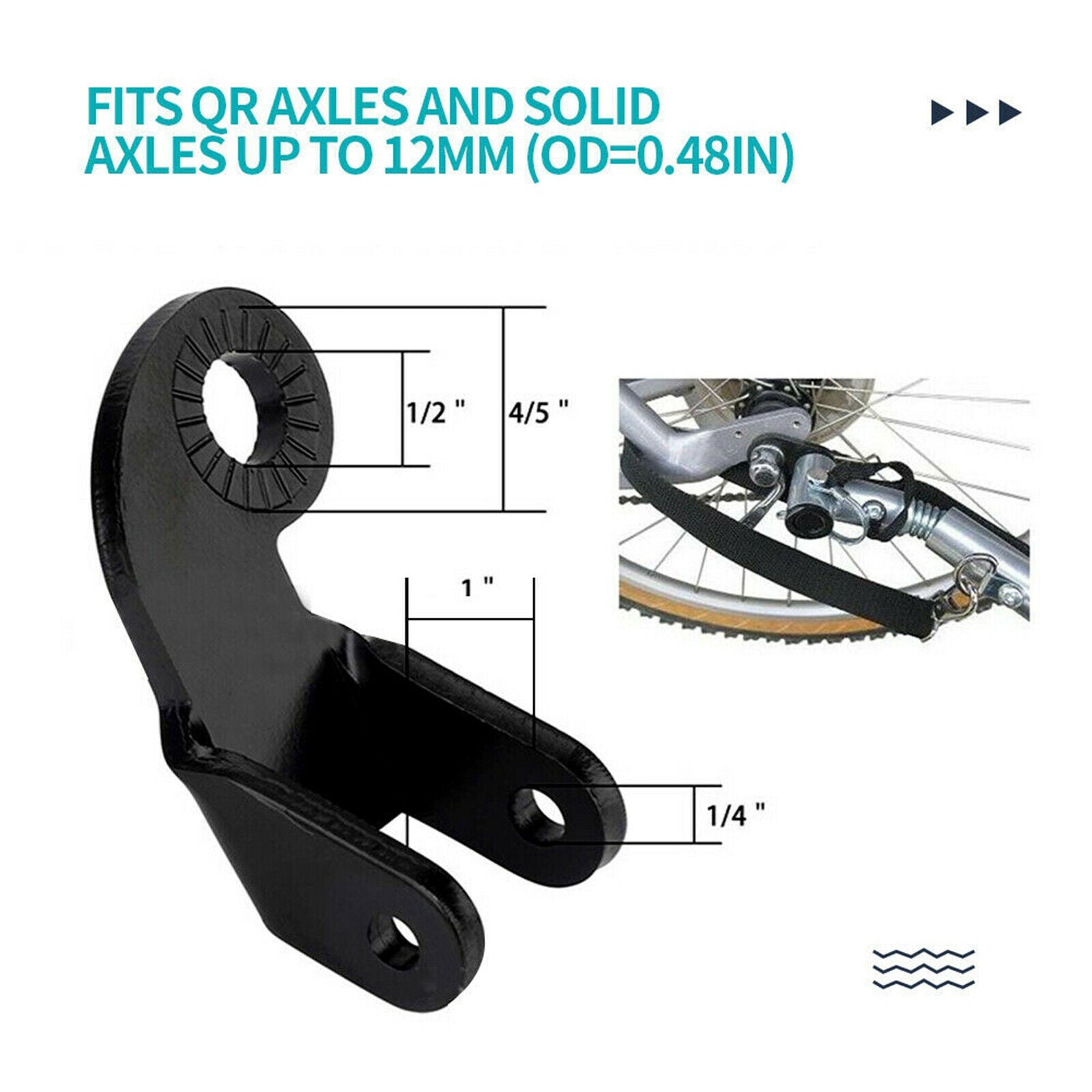 Bicycle Trailer Hitch Coupler Bike Coupler Attachment Adapter Replacement