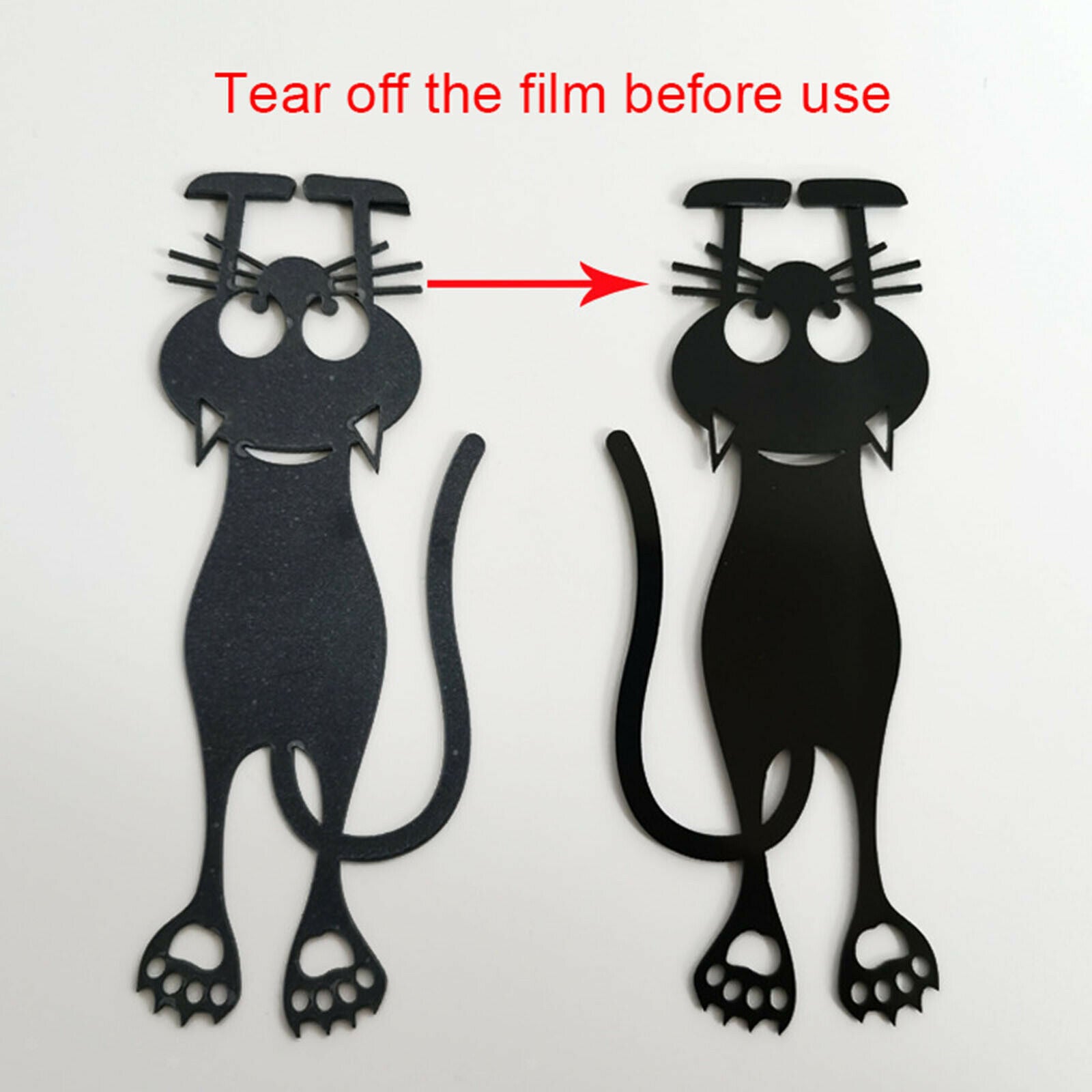Wacky Hollow Cute Cat Reading Bookmarks Funny Student Bookmarker Accessories