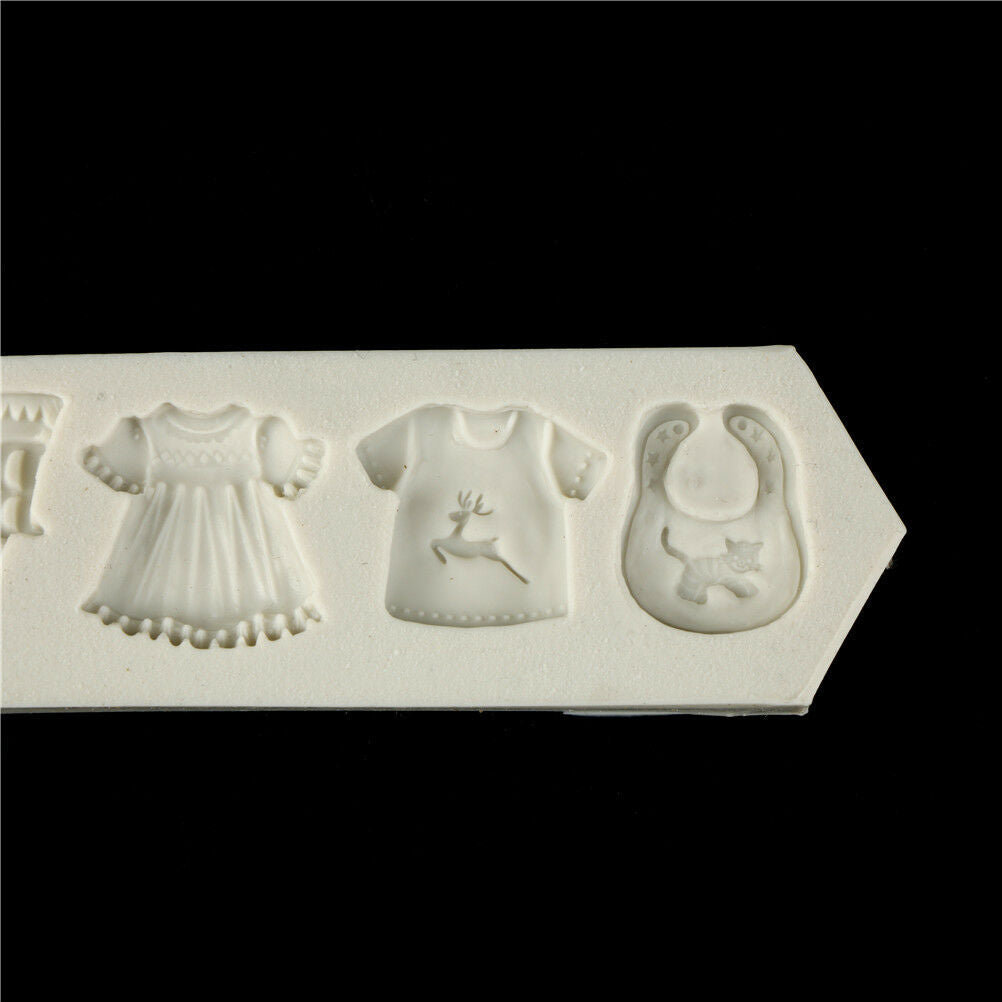 Baby Clothes Silicone mold fondant mold cake decorating tools chocolate J.l8