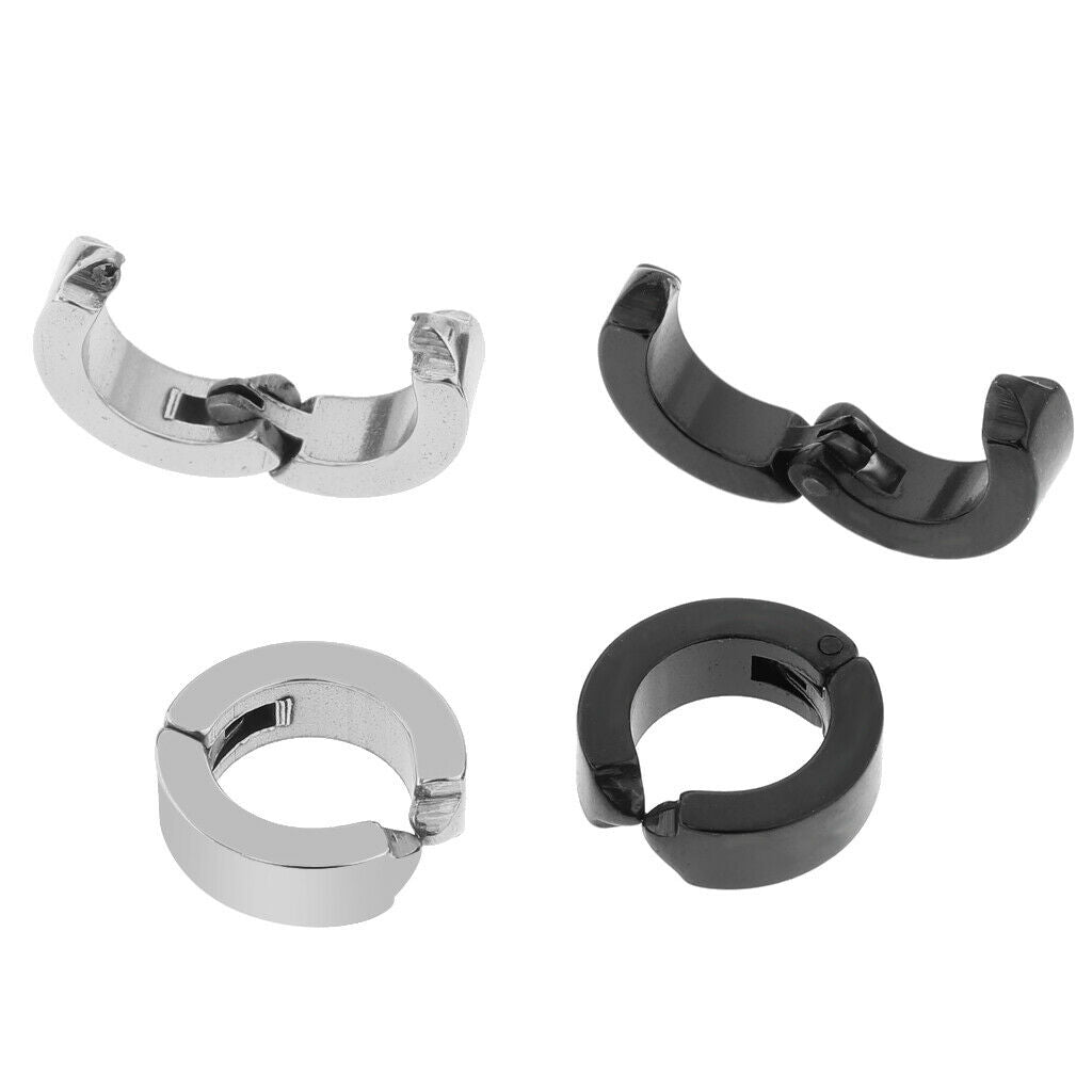 2 Pairs of Earring Ear Piercing for Men And Women Round Ear Studs