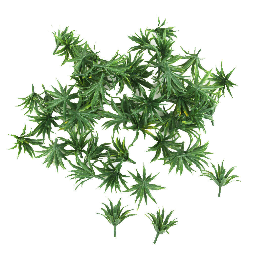 100Pcs DIY Mini Grass for Railway Sandtable Scenery Decors Photo Props Accs