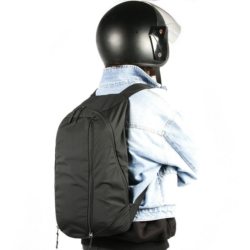 Motorcycle Bike Bag Nylon Cloth Lightweight Backpack Helmet Pack Extensible 28L