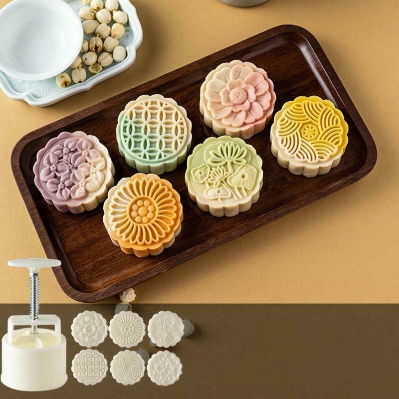 Hand-Pressure Moon Cake Mould Mid Autumn Festival Bath Bombs Food-Grade Plastic