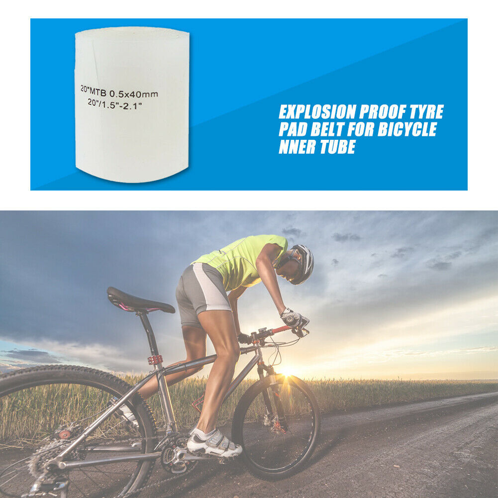 2pcs Bicycle MTB 20 inch Tire Liner Puncture-proof Belt Protection Pad  @