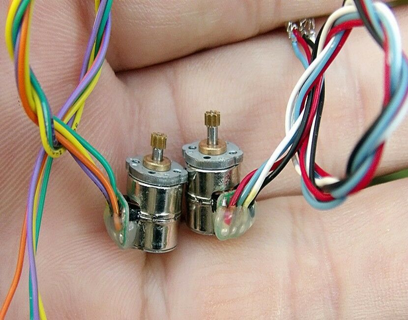10sets DC5V 2-Phase 4-Wire 8mm Stepper Motor For Digital Camera(Two Motors/set)
