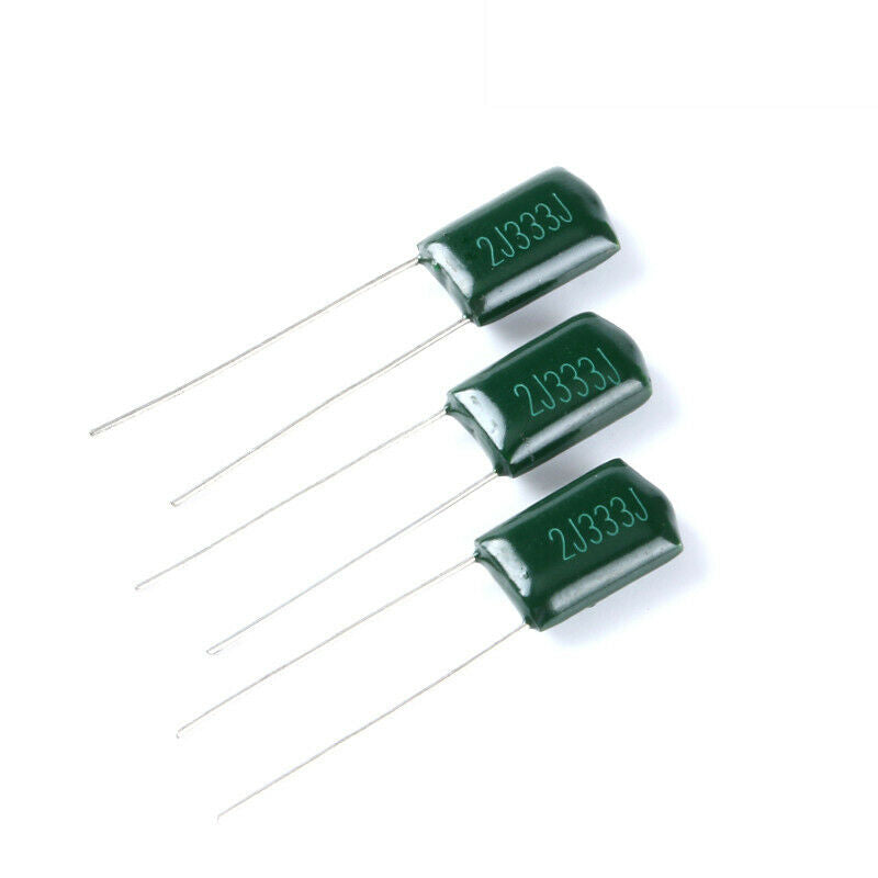 130pcs Polyester capacitor package 100/630V 1nF 1.8 2.2 3.3 6.8 10 47 100-220nF