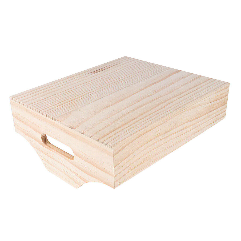 42 Slots Essential Oil Holder Display Wooden Storage Case Tray Organizer