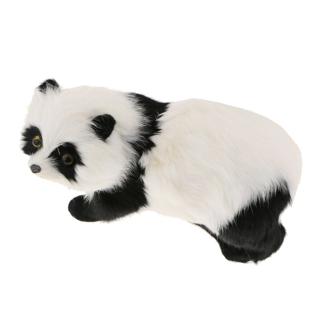 Realistic Lifelike Cute Panda Decorative Garden Ornament Statue - 10cm