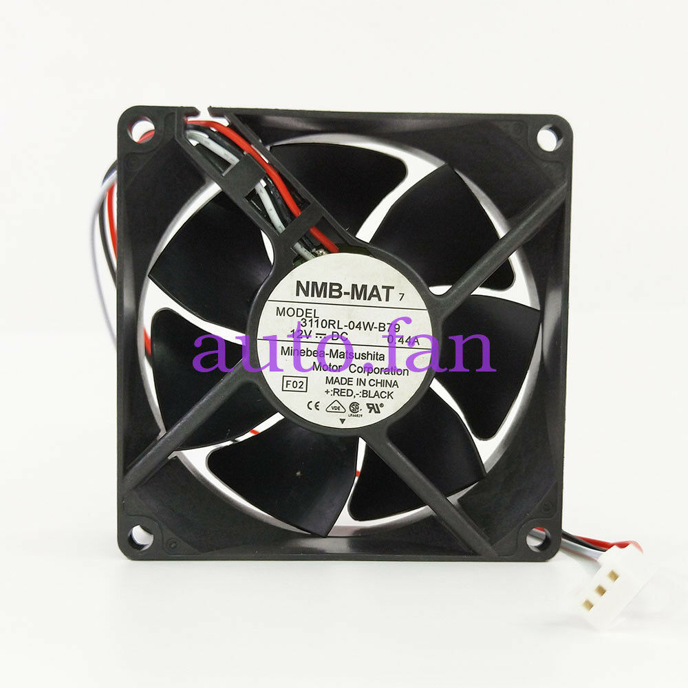 For NMB 3110RL-04W-B79 Fan DC 12V 0.44A 80*80*25mm 3-Pin CASE COOLING FAN