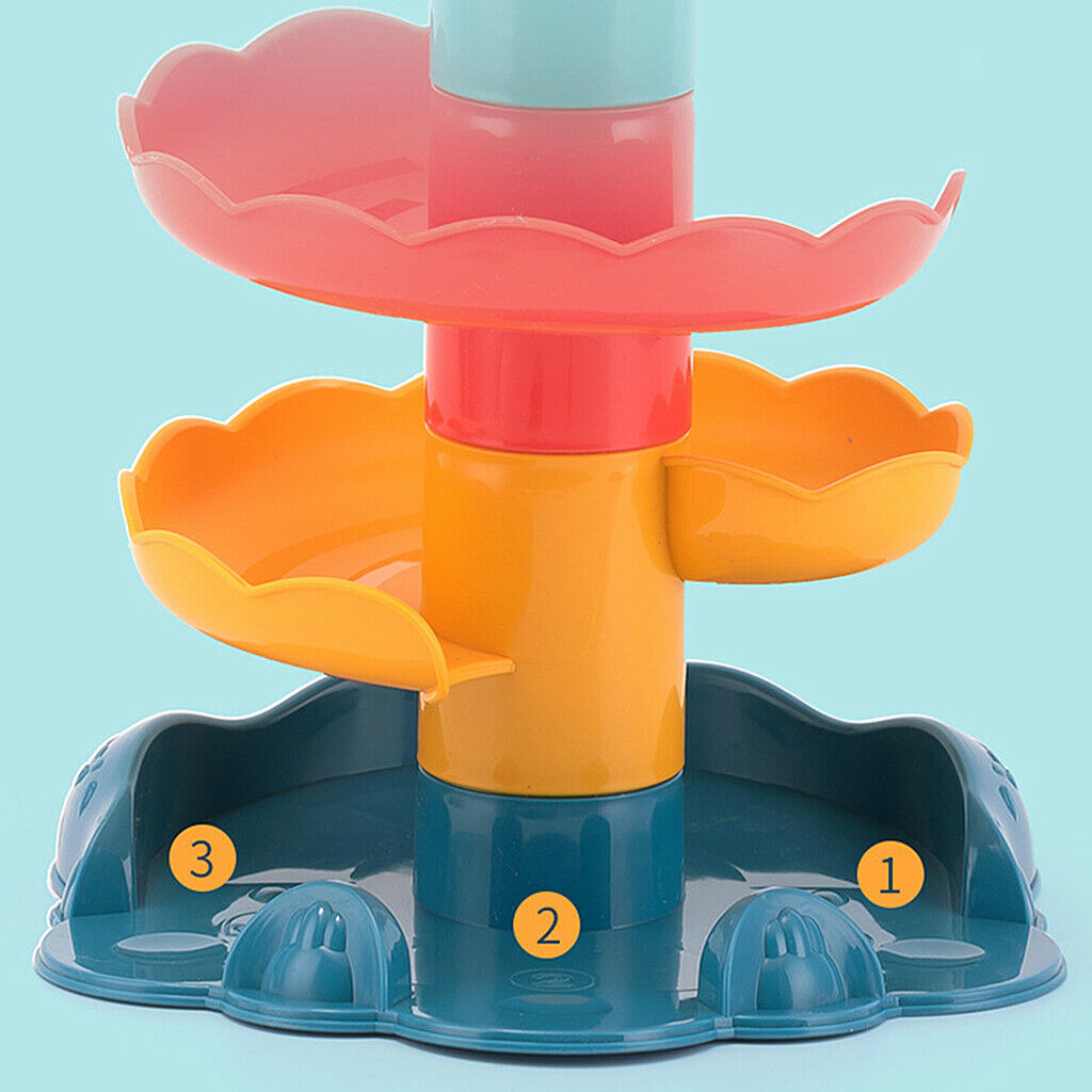 Plastic 6-tier Baby Educational Toys Tower Rolling Ball for Kids Toddler