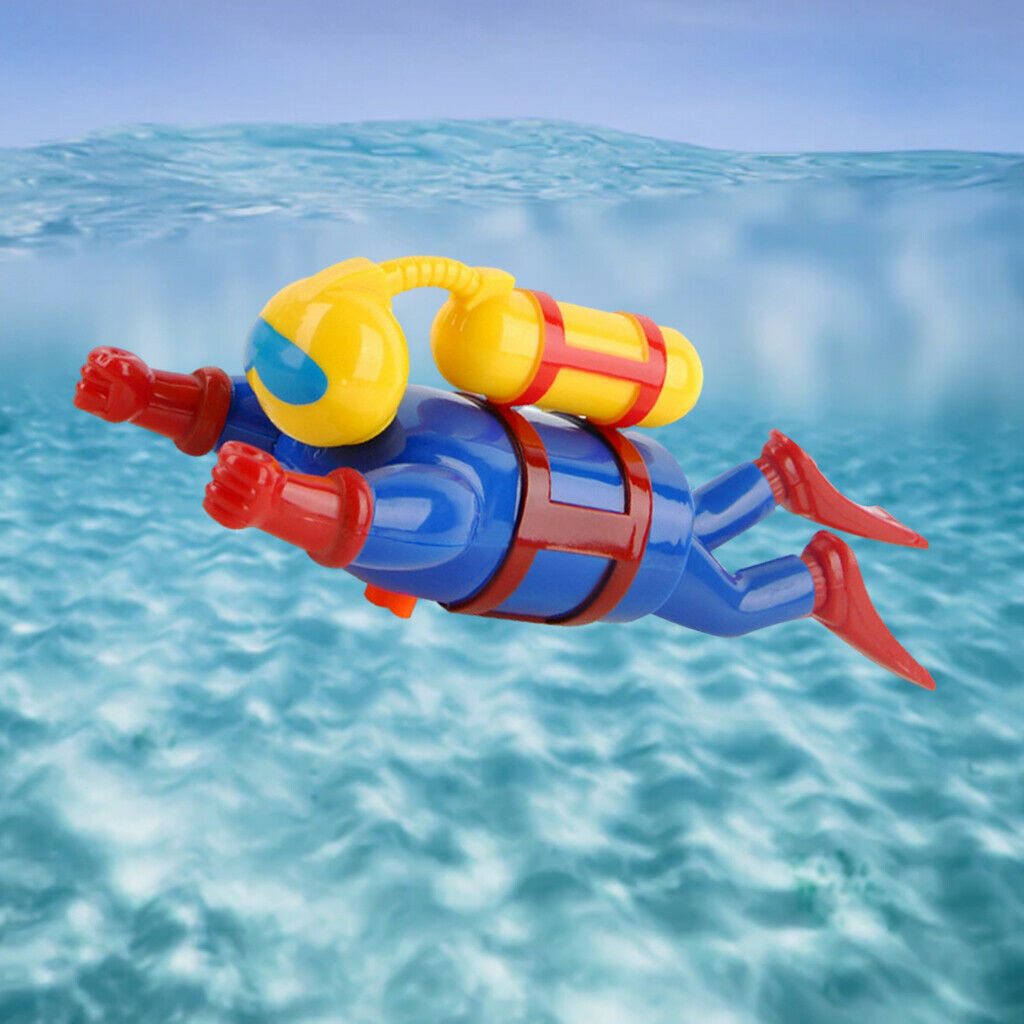 Fun Wind Up Swimmers Clockwork Toys Baby Bath Sinking Toys Shower Games Gift