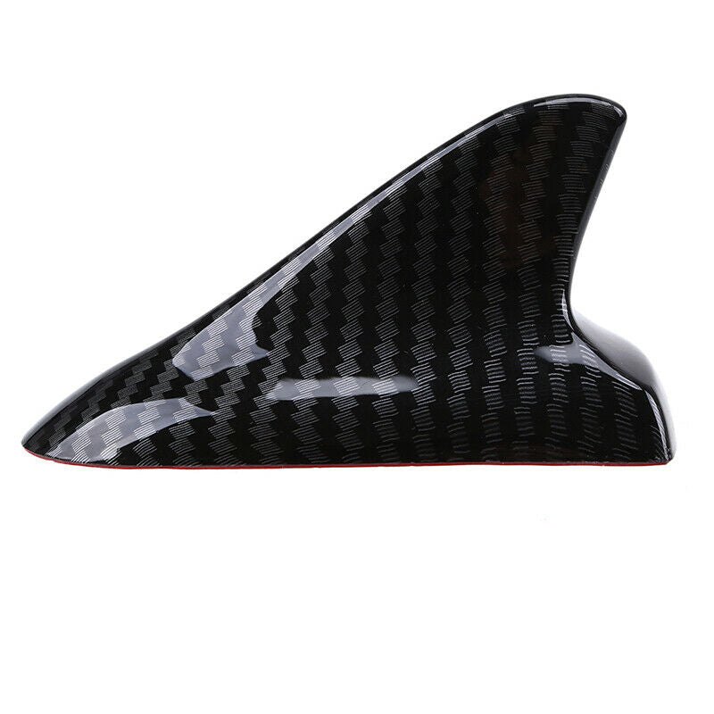 1Pcs Universal Black Shark Fin Carbon fiber Style Antenna Decorative Car Roof