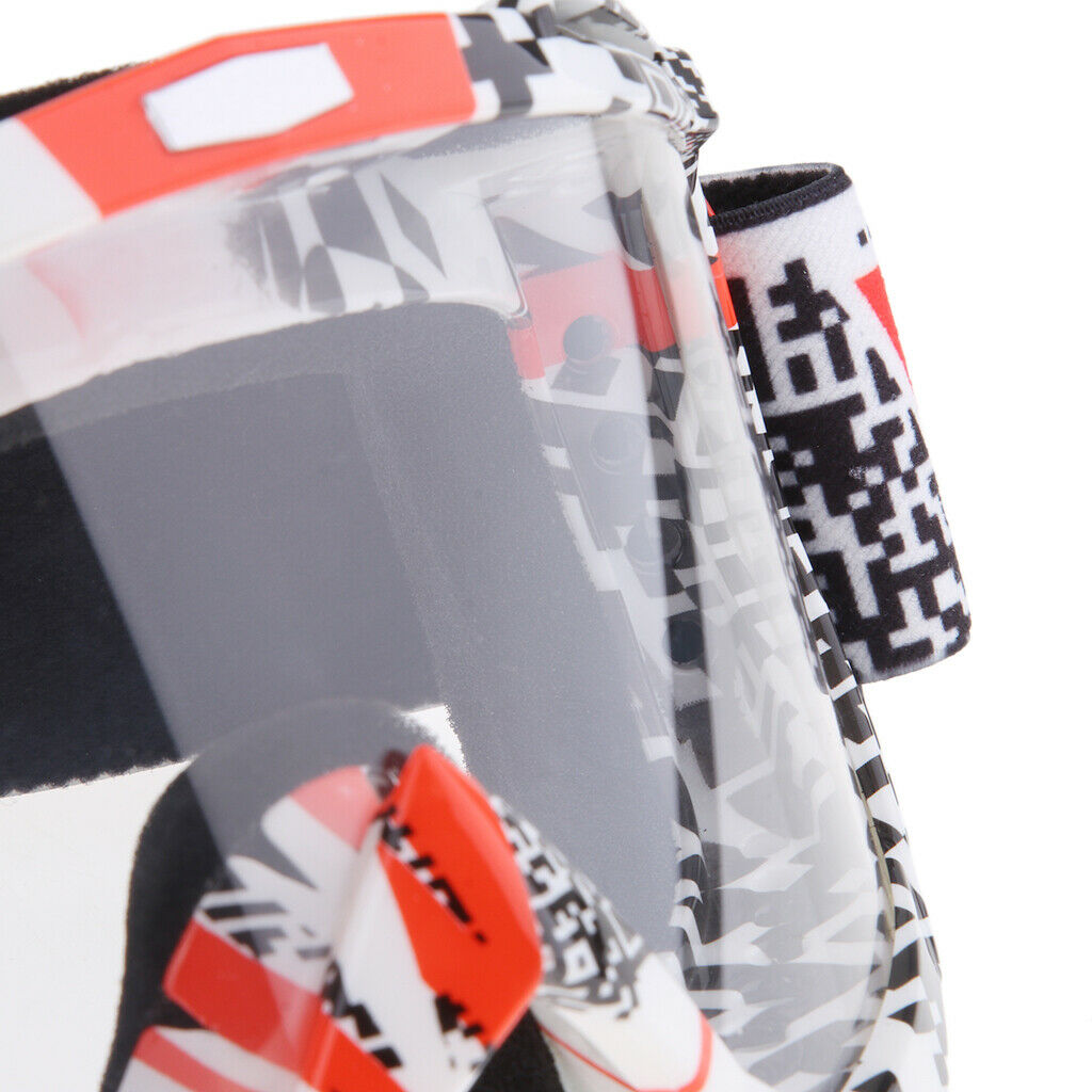 Winter Motocross Snowmobile Snowboard Goggles UV Protector Eyewear Clear