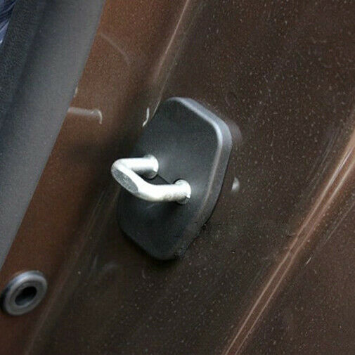 4Pcs Door Striker Cover Lock Antirust Protector Case Fit for Peugeot Citroen An