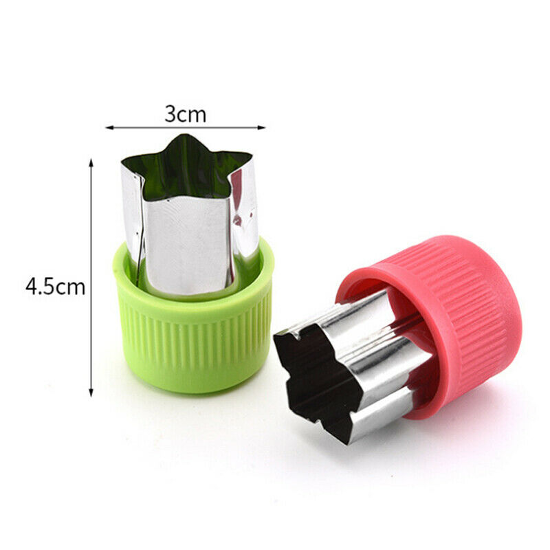 3pcs/Set Stainless Steel Cookie Mold Vegetable Fruit Shape Cutters Kitche.l8