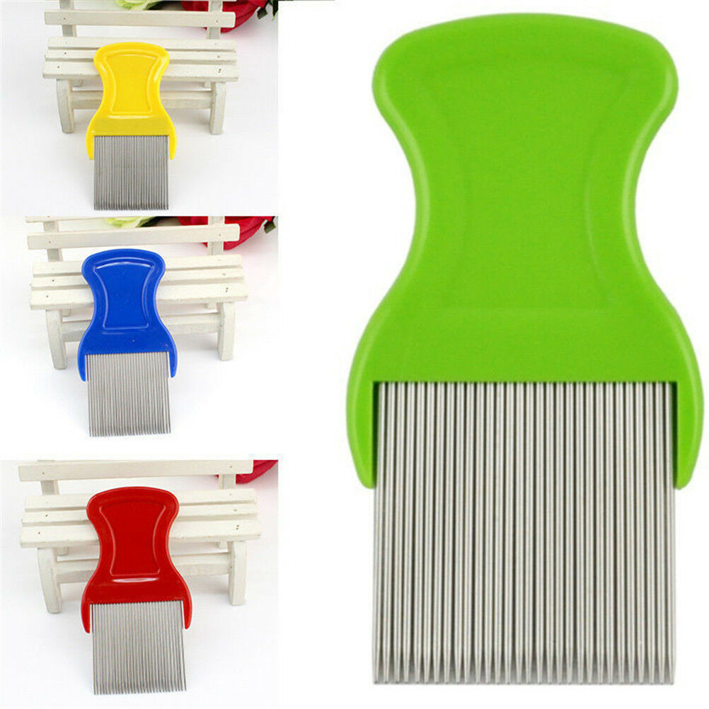 Comb Head Hair Lice Nit dog Safe Flea Eggs Dirt Dust Remover Steel Tooth .l8