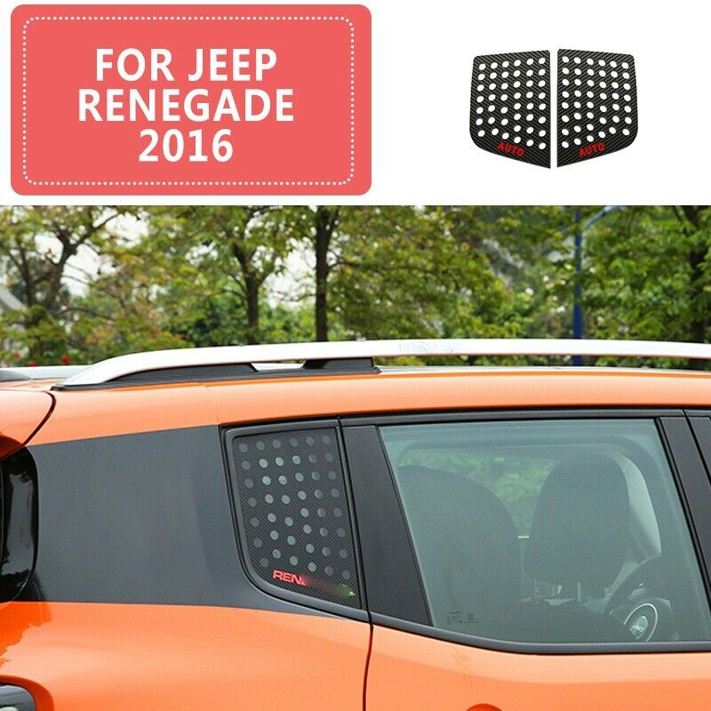 Car Triangular Window Glass Decor Cover Trim for Jeep Renegade 2016+ Accessories