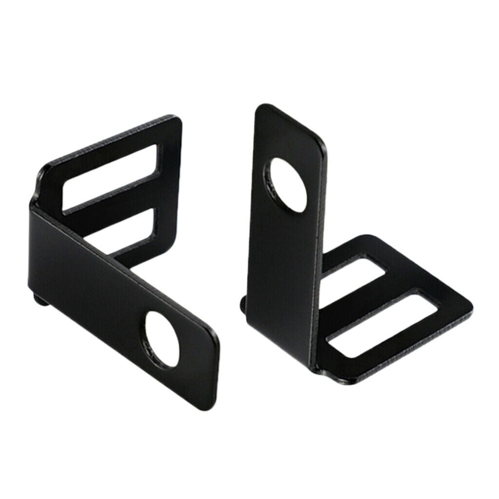 2x Black Universal Motorbike Turn Signal Relocater Holder Shock Bracket