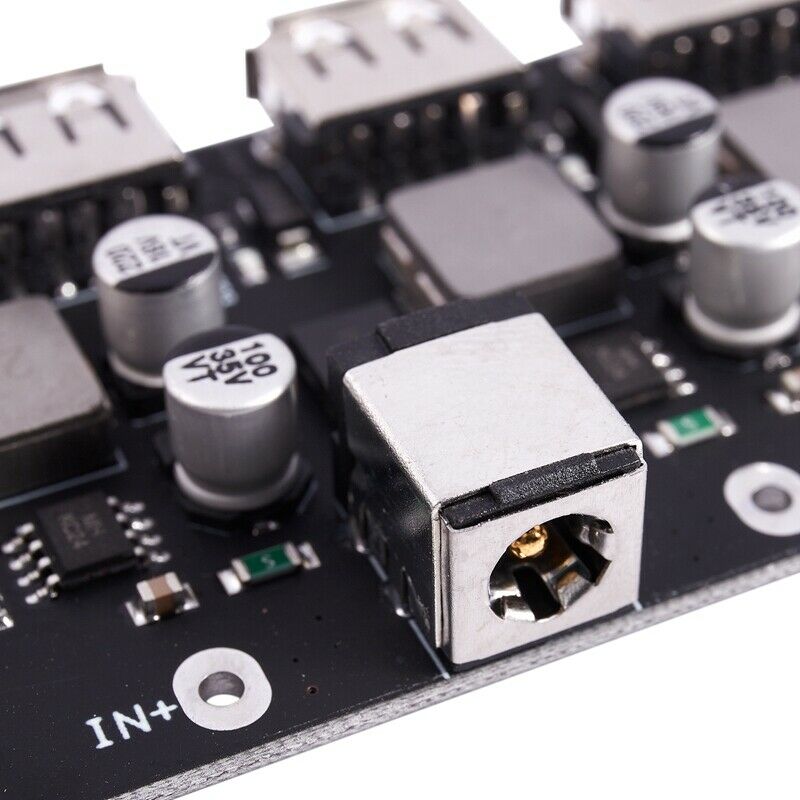 4 Channel Usb Qc3.0 Qc2.0 Dc-Dc Buck Converter Charging  Module 6-32V 9V 12V 2D2