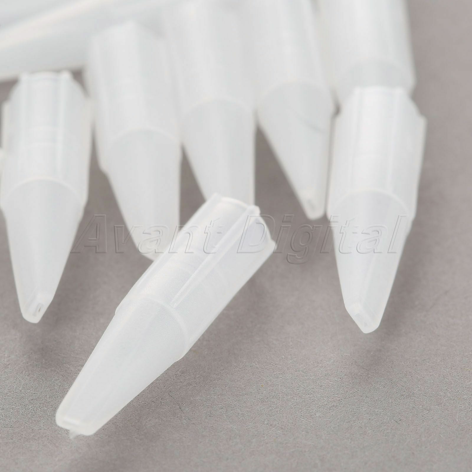 50pcs Convenient Pro Tattoo Needle Nozzle Tips Flat Mouth 3F Eyebrow Tattoo Tube