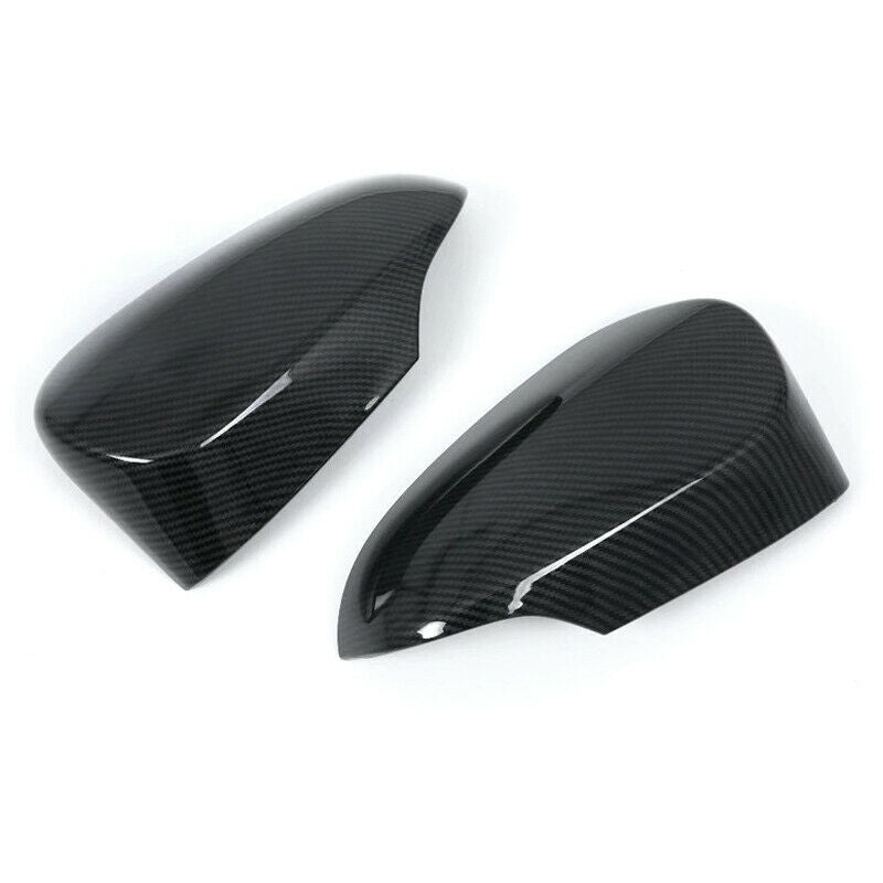 2PC Car Rear View Mirror Shell Cover Carbon Fiber Style Decor Fit For C-HR 16-18