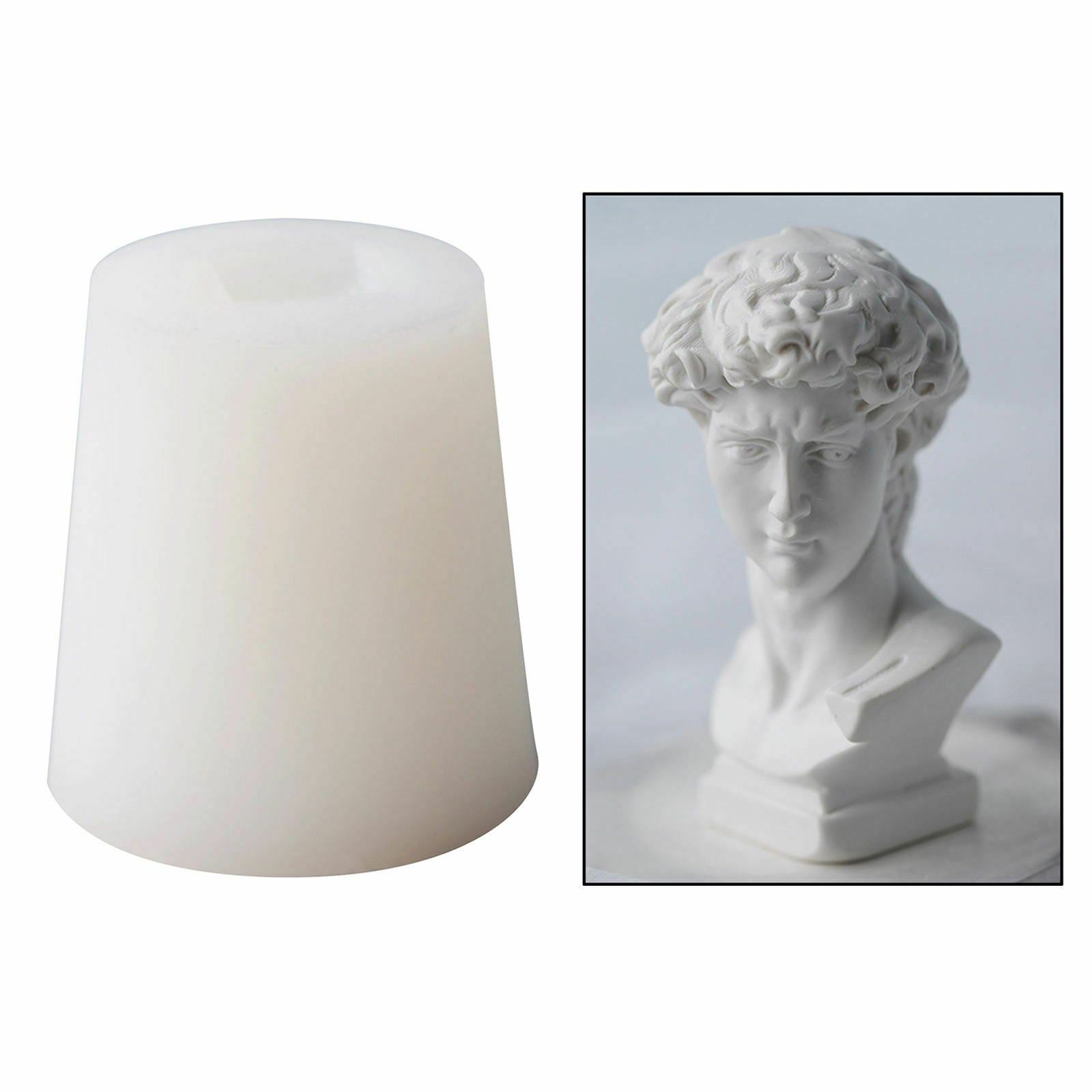 Bust Statue Candle Mold Diy Making Soap Plaster Mold in