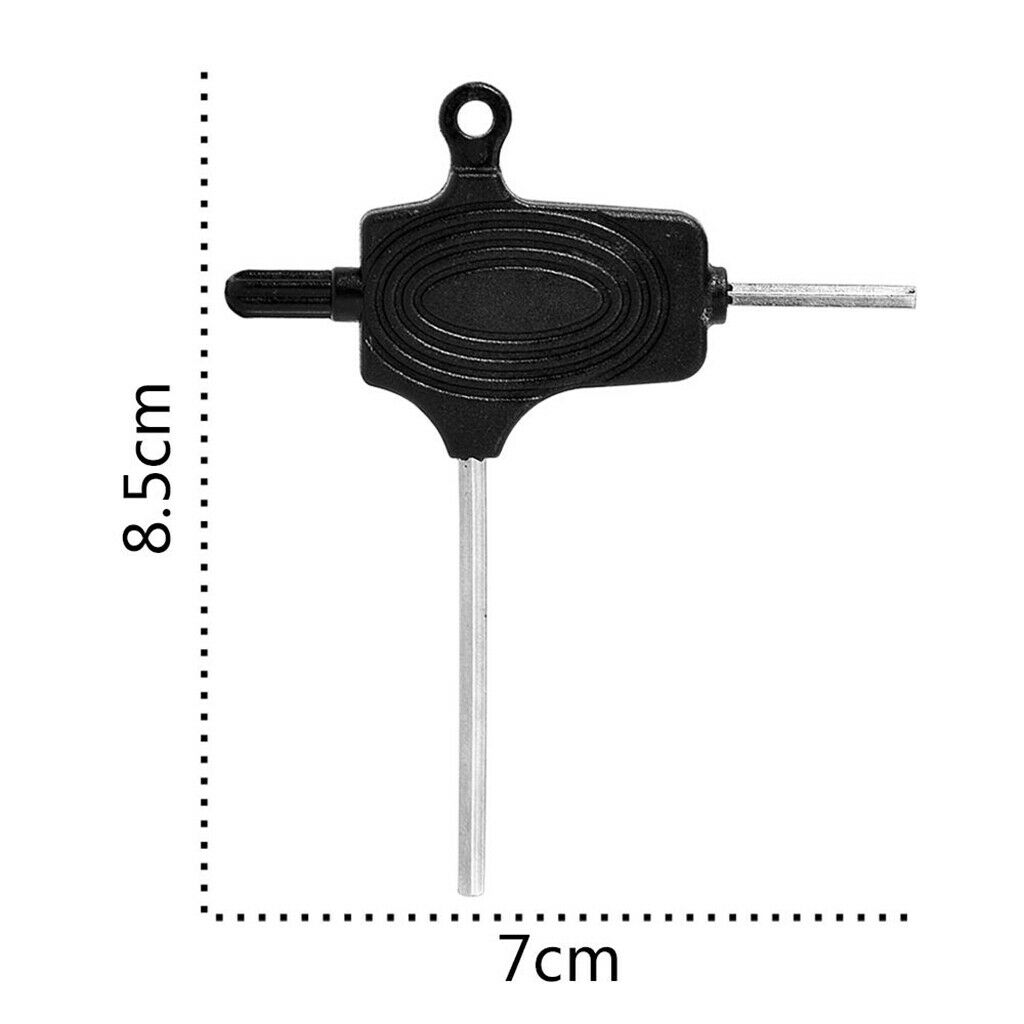 5 Pieces T Handled Allen Wrench Hex Key Hexagon Screwdriver Tool Set Black