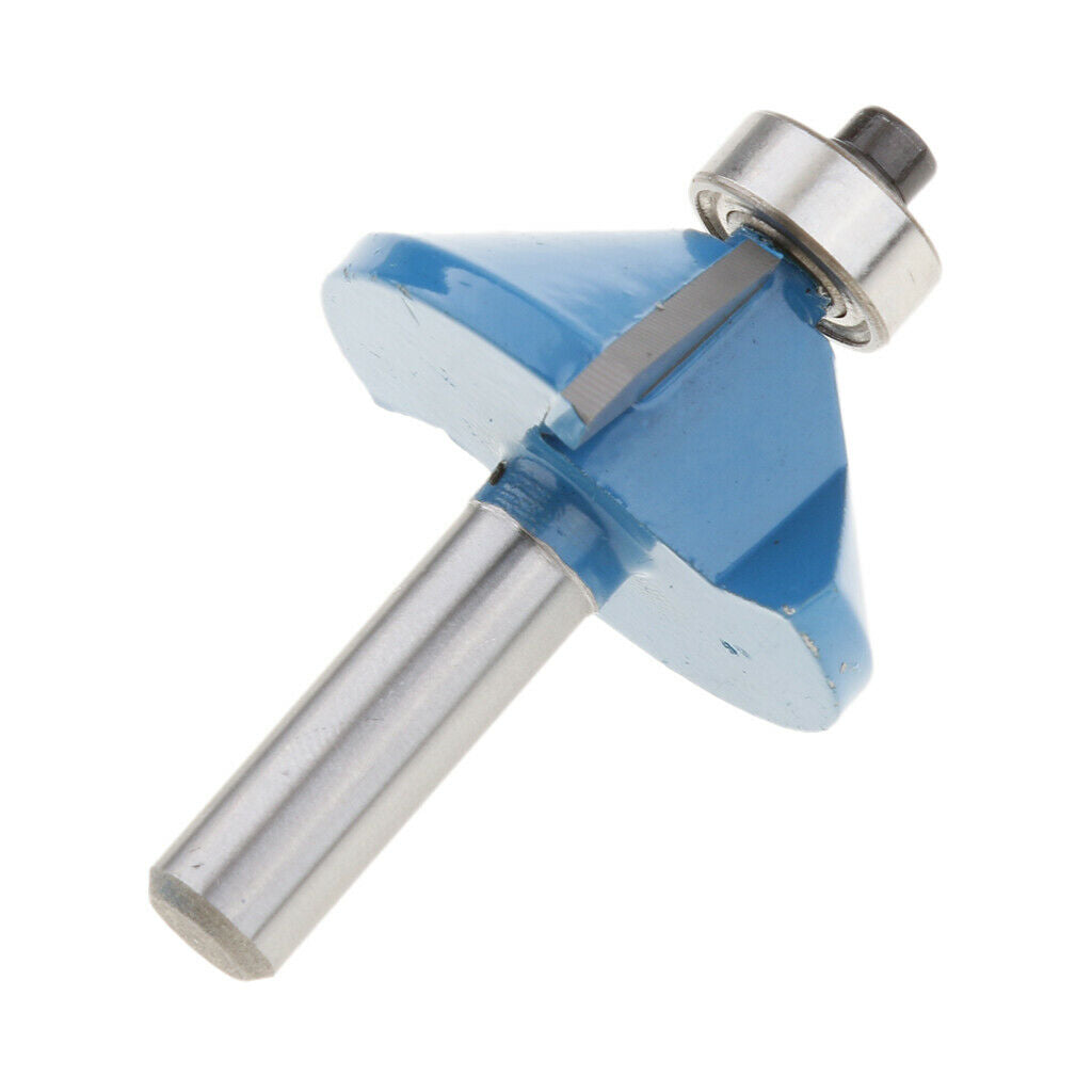 8mm Shank 45 Degree Chamfer Bevel Edging Router Bit Woodworking Cutter #20