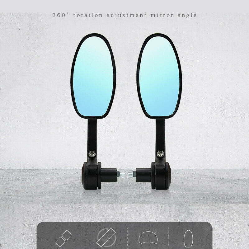 22mm 7/8" Handlebar Motorcycle Universal Handle Bar End Rearview Side Mirrors