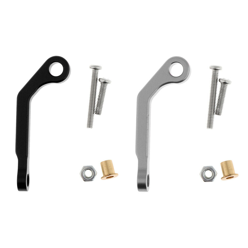 Set of 2 Servo Traction Rod Metal Spare Parts for 1:16 RC Car WPL Q63 Q64 Q65