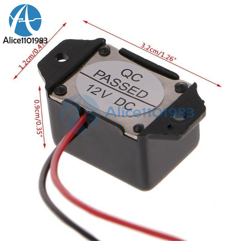 DC 12V 85dB Mini Electronic Alarm Buzzer Constant Tone