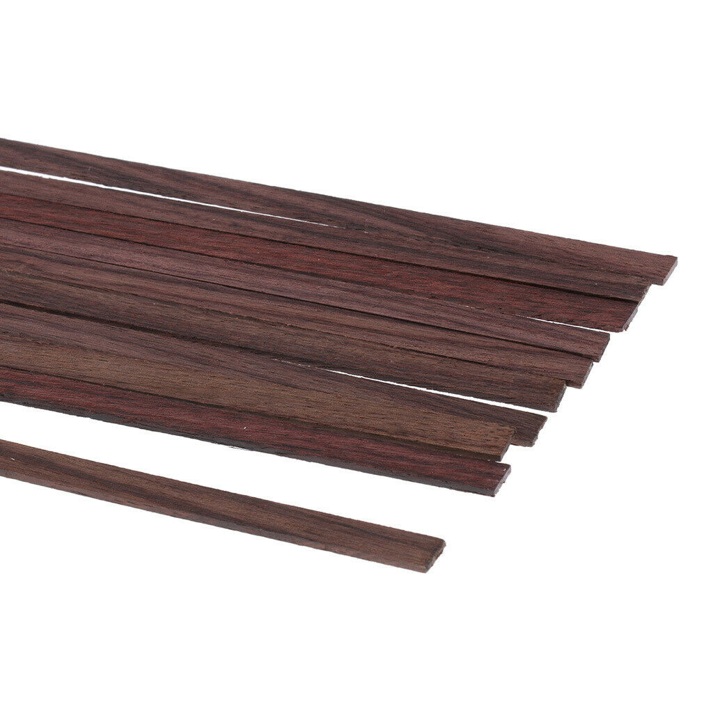 10x Luthier Binding Purfling Inlay Strip for Guitar Parts Accs -Rosewood