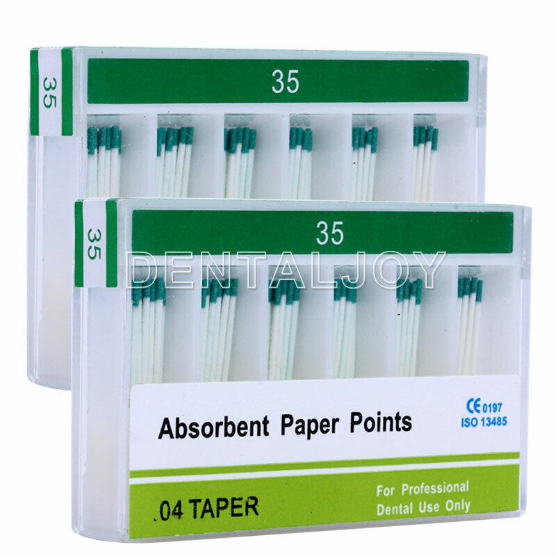 10X Dental Paper Points Endodontic Absorbent Root Cancel Fiber PP 0.04 Taper 35#