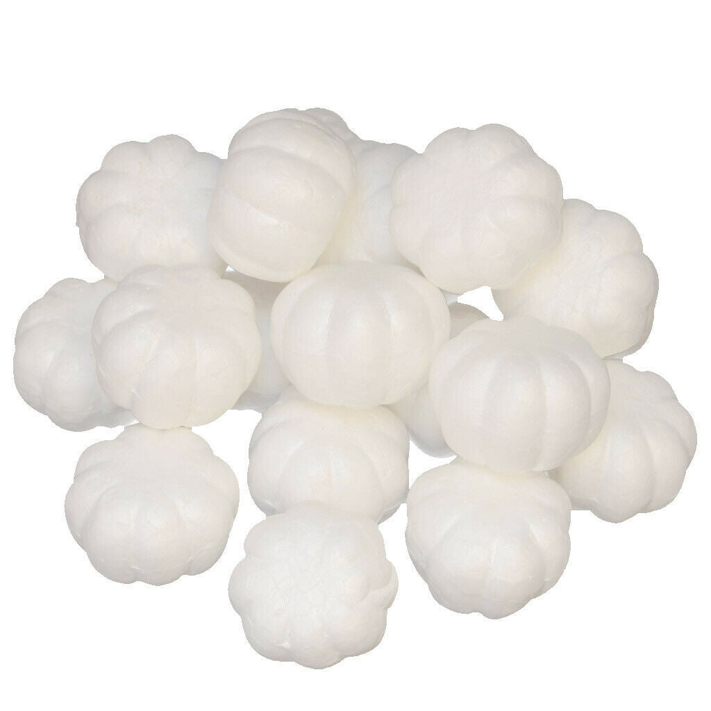 20x Halloween Pumpkin Polystyrene Foam Oraments DIY Handmade Materials