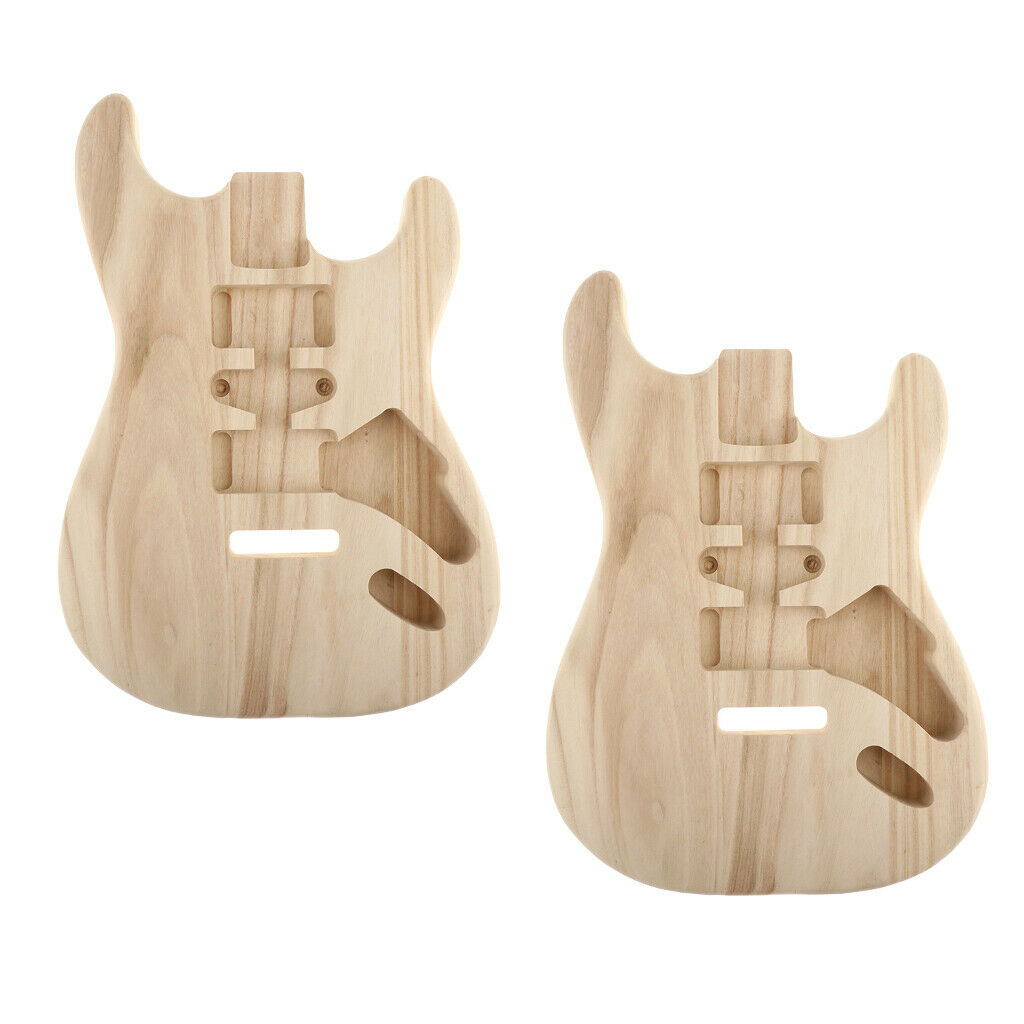 Pack of 2 Wooden Body for ST Guitars Music Instrument Replacement Parts