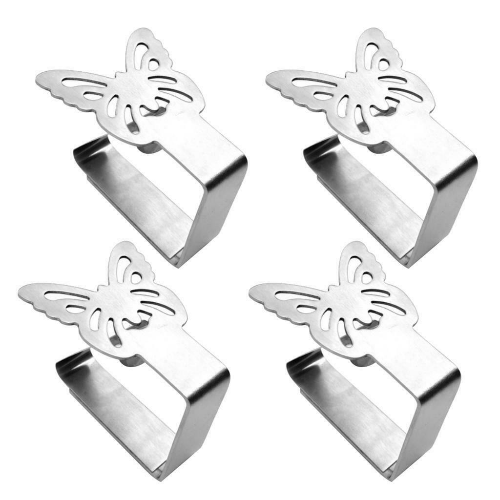 Flexible Stainless Steel Picnic Table Cloth Tablecloth Clips for Outdoor