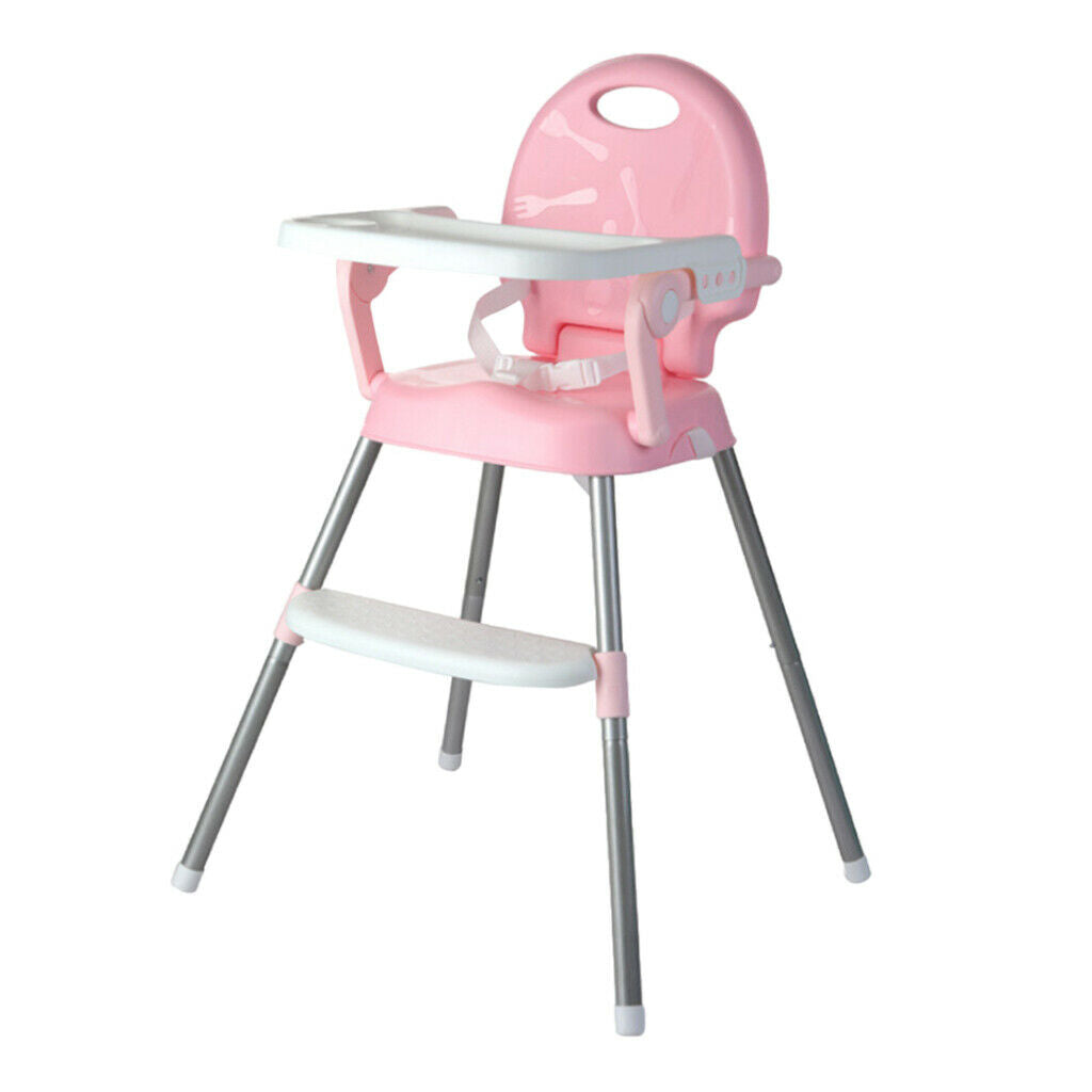 Baby Feeding High Chair Table Seat Booster Foldable Children Infant Pink