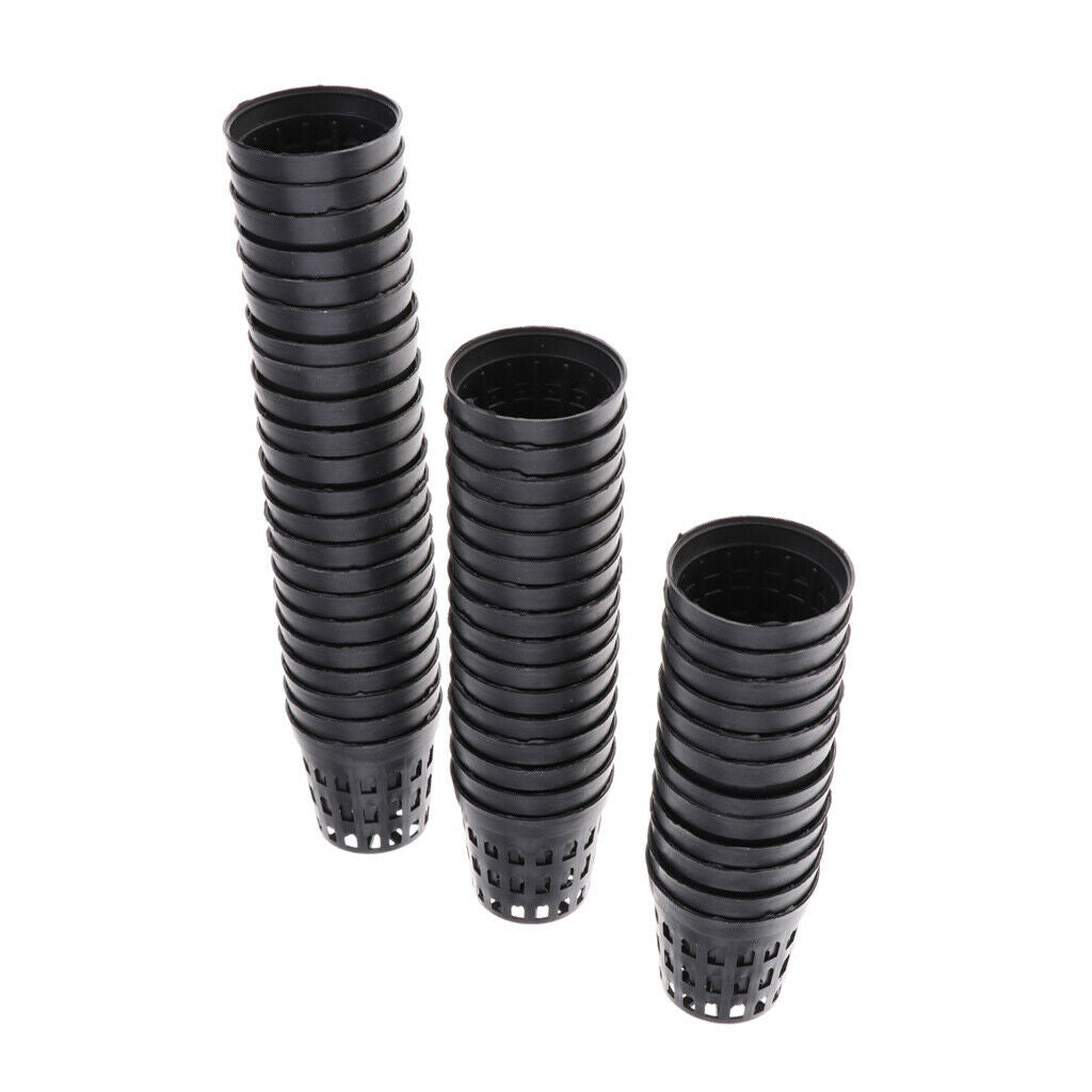 Garden Plastic Net Cups Pots, 1.5 Inch, Set of 100 for Underwater Landscaping