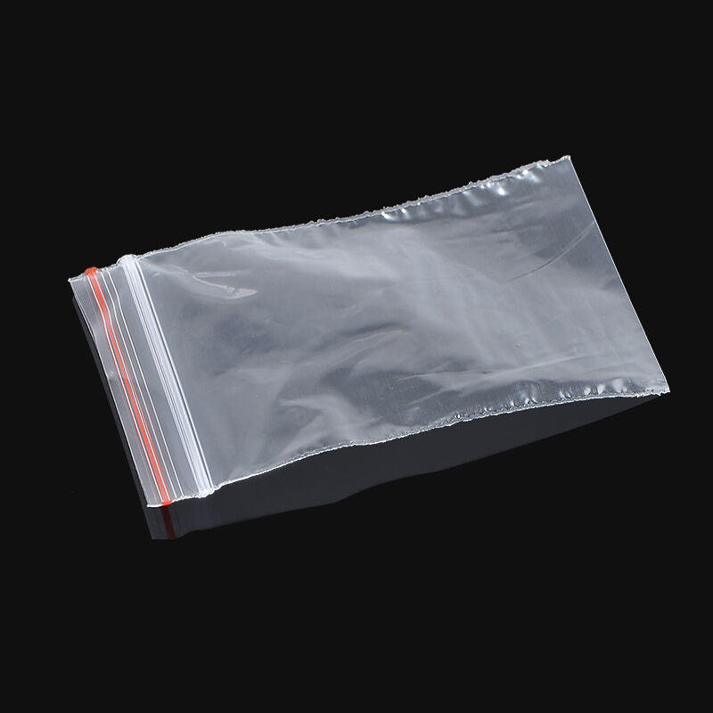 100PCS Transparent Zip Reclosable Plastic Poly Bag 0 Size Bag 4X6cm